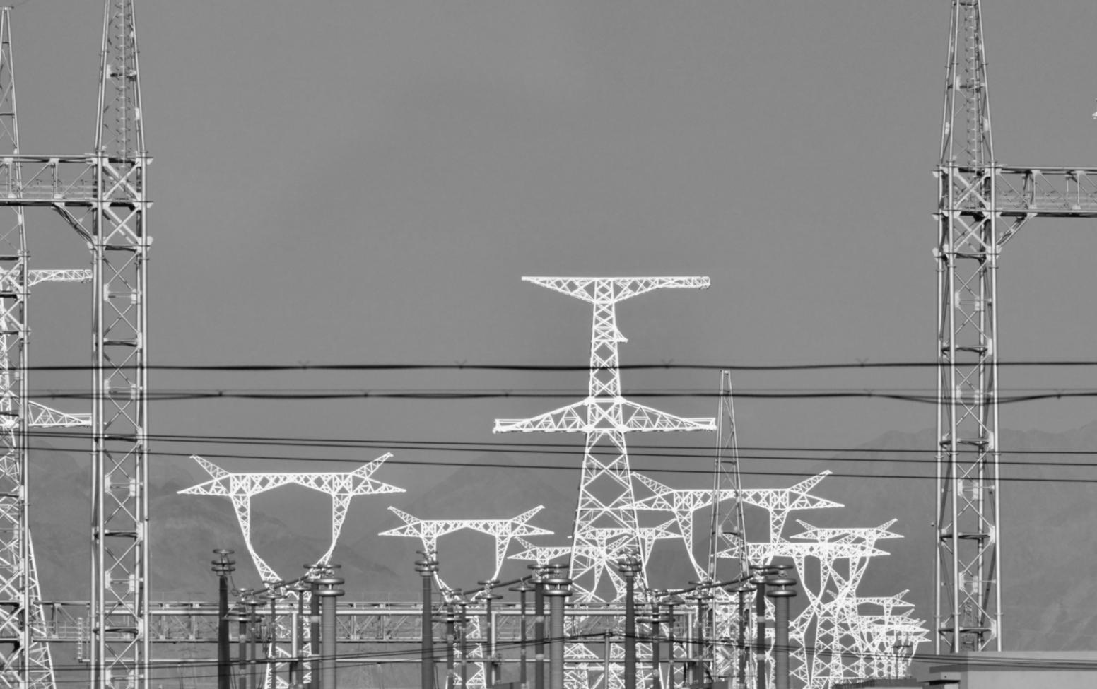 Commercial solar installation project showing panel array configuration